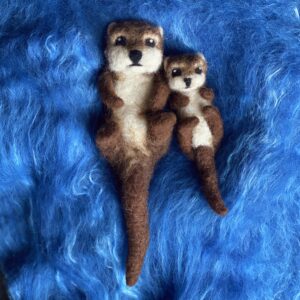 Otter mit Baby