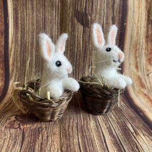 Hase im Körbchen