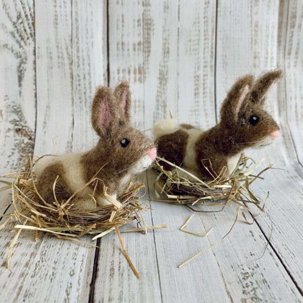 Hase im Heunest