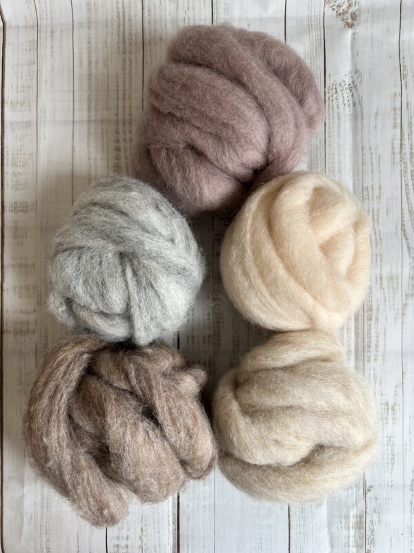 Corriedale kardiert Soft Collection – Bild 2