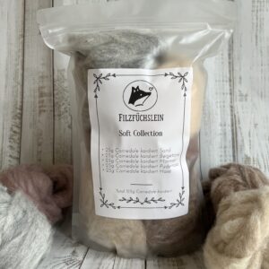 Corriedale kardiert Soft Collection