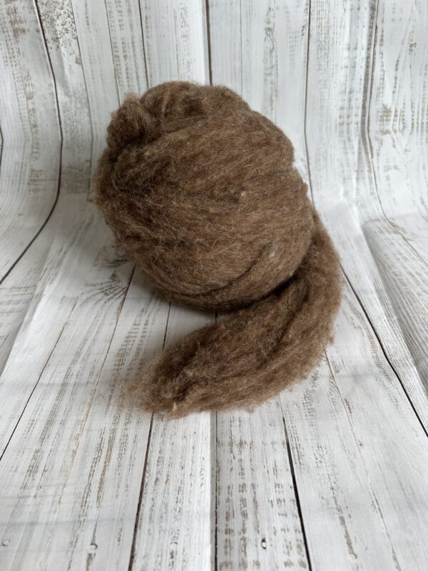 Shetland kardiert Braun